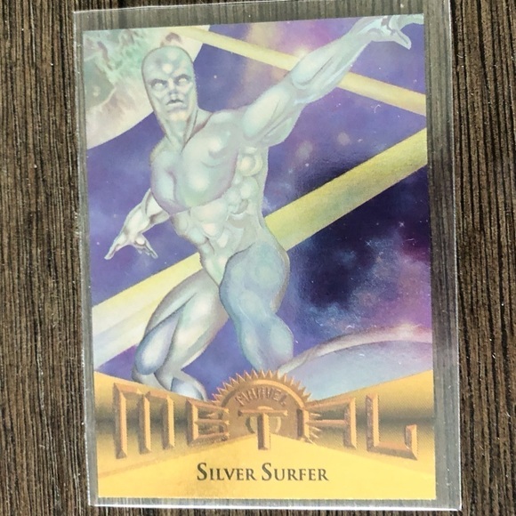 1995 Marvel Metal trading card: Sliver Surfer #18 - Picture 1 of 2